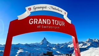 Gornergrat with View to Matterhorn in Zermatt [upl. by Bradlee]