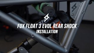 FOX FLOAT 3 EVOL AIR SHOCK SUPER73 INSTALL [upl. by Augy]