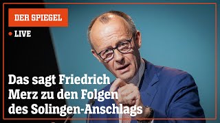 Livestream Das sagt Friedrich Merz nach dem Treffen mit Kanzler Scholz  DER SPIEGEL [upl. by Gnouhk]