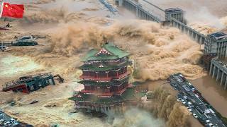 Emergency relief Second dam burst in China Baoji was submerged and isolated by mud [upl. by Lluj934]