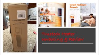 Trustech Fan Heater Unboxing and Quick Review KPT1608F [upl. by Ahsikym337]