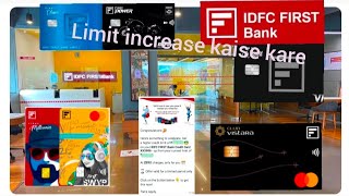 Idfc first bank credit card limit increase [upl. by Duarte]