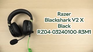 Розпаковка Razer Blackshark V2 X Black RZ0403240100R3M1 [upl. by Emmott]