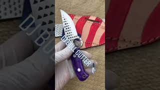 cowboy horseshoe rasp knife foryou damascusblade bushcraftcamping [upl. by Yro661]