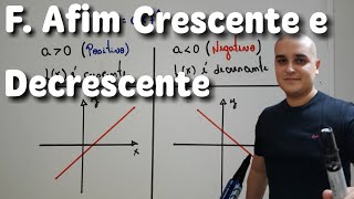 Função Afim 05 Função Afim Crescente e Decrescente [upl. by Millie]