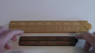 Vintage Rabone Chesterman no1380 folding ruler Made in England [upl. by Ardnek391]