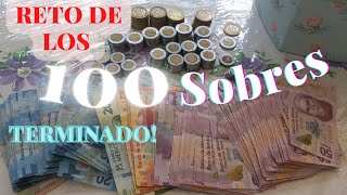 Terminé mi reto de ahorro 🎉🥳🎉RETO DE LOS 100 SOBRES 😄🌺Cuánto ahorré🤔🤷‍♀️ [upl. by Dohsar250]