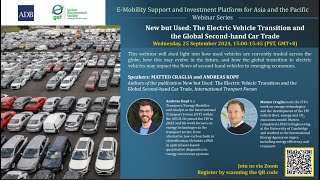 EMobility Series New but Used–The Electric Vehicle Transition and the Global Secondhand Car Trade [upl. by Eneles]