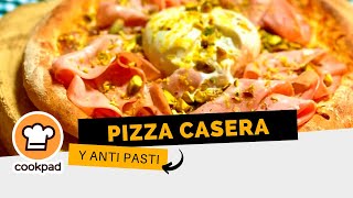 🍕 Pizza casera con prefermento y antipasti [upl. by Kcirdnekel]