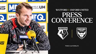 Friday Night At The Vic 🤩  Tom Cleverley PreOxford United Press Conference 🎙️ [upl. by Aksehcnarf]