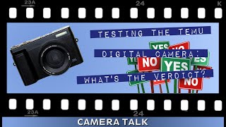 Review Using the Digital Camera from Temu  Camera Talk [upl. by Ocirederf]