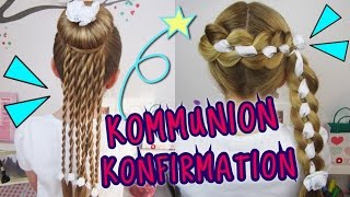 ★ COOLE KonfirmationKommunion ★ Frisuren die sonst keiner hat❣coole Mädchen Zöpfe amp Frisuren [upl. by Eus]