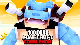 I Spent 100 DAYS with ONLY STARTERS in Pokémon Minecraft Vs my Rival Duos Cobblemon [upl. by Enomys]