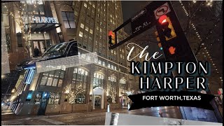 The Kimpton Harper Hotel Downtown  Fort Worth  Texas  Room Tour  IHG Hotel [upl. by Rosario]