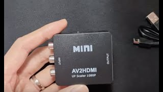 Unboxing First Look RCA to HDMI Adapter [upl. by Anoed]