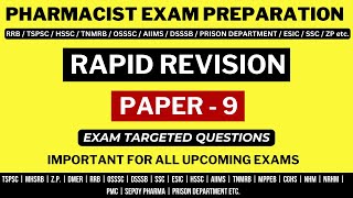 GOVERNMENT PHARMACIST EXAM PREPARATION  MHSRB  TSPSC  RRB  MPPEB  ESIC  DMER  SSC  AIIMS [upl. by Airotkiv641]