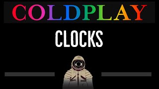 Coldplay • Clocks CC 🎤 Karaoke Instrumental Lyrics [upl. by Ludovika]