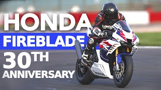 Honda CBR1000RRR Fireblade 30th Anniversary review  Road and track test on the Birthday Blade [upl. by Annmarie]