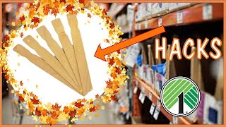 AMAZING WHAT YOU CAN MAKE WITH PAINT STICKS and RANDOM DOLLAR TREE ITEMS🍁PAINT STICK HACKS FOR FALL🍁 [upl. by Lajes898]