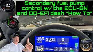 Turbo Buick secondary fuel pump control with the ECU GN and the DDEFI dash “How To” [upl. by Pitarys62]