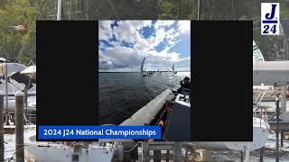 2024 j24 national championships tace 4 final leg and upwind finish [upl. by Otreblanauj]