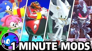 Sonic the Hedgehog Mods Part 2  1 Minute Mods Super Smash Bros Ultimate [upl. by Geffner]