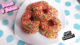 RESEP DONAT CUMA PAKAI 5 BAHAN [upl. by Gwenore]