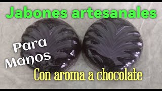 JABÓN ARTESANAL DE GLICERINA PARA MANOS CON AROMA A CHOCOLATE [upl. by Chevalier]