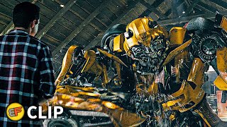 Bumblebee amp Sam  Garage Scene  Transformers Revenge of the Fallen 2009 Movie Clip HD 4K [upl. by Sikram]