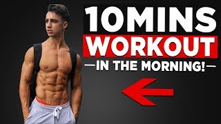 10 MIN MORNING WORKOUT NO EQUIPMENT BODYWEIGHT WORKOUT [upl. by Tnomel338]