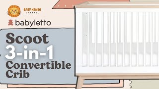 👶 Babyletto Scoot 3in1 Convertible Crib  Review [upl. by Ahseinat]