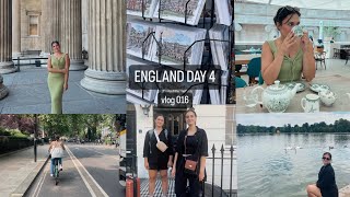 vlog 016 day 4 in London biking to Knotting Hill British museum and walking the city [upl. by Nakhsa661]