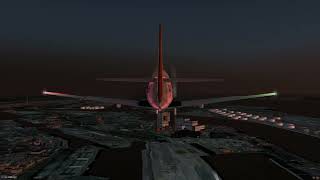 FlightGear 202040 sur Linux Mageia Brest North American T28D Trojan 2 2024 11 09 18 06 40 [upl. by Hnamik]