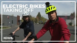 Ebikes becoming more popular around Portland [upl. by Nlycaj316]