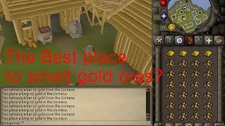 Runescape 2007 The Best place to smelt gold ores [upl. by Nottus919]