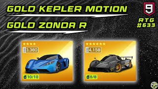 Asphalt 9  GOLD Kepler Motion amp GOLD Zonda R  RTG 633 [upl. by Gen868]