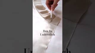 How To Understitch  Sewing Techniques You Need To Know sewing sewingtutorial sewingtips [upl. by Lucais]