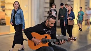 Guitarist stuns crowd with masterful performance amazing guitarist krakow poland art music 🇵🇱 [upl. by Warwick]