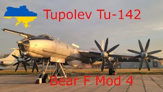 Tu142 Bear F Mod 4 tour Kyiv Ukraine December 2021 [upl. by Nywra]