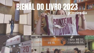 PRIMEIRO DIA DA BIENAL DO LIVRO 2023  vlog [upl. by Kaehpos]