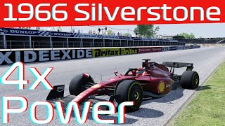 F1 but with 4X power at 1966 Silverstone [upl. by Tneciv]