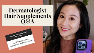 Best Hair Supplements for Hair Loss According to A Dermatologist  Dr Jenny Liu [upl. by Erasmo537]