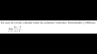 Asíntotas verticales horizontales y oblicuas Ejercicio 2 [upl. by Atwood]