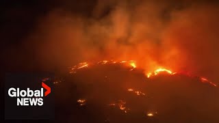 Hawaii wildfires Dramatic drone video shows devastation on Maui [upl. by Yrrak]