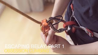 Climbing tips ESCAPE BELAY Part 1 Tying off your belay device [upl. by Fogg953]