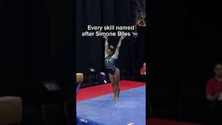 all of simone biles skills 🤯🐐  gymnastics shorts [upl. by Roye684]