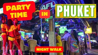 RE UP Crazy Phuket Nightlife Walk Through Beach rd Patong 2024 [upl. by Hpseoj818]