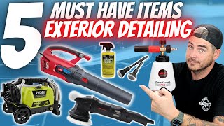 BEST EXTERIOR CAR DETAILING PRODUCTS  5 Must have Car Detailing items [upl. by Engdahl]