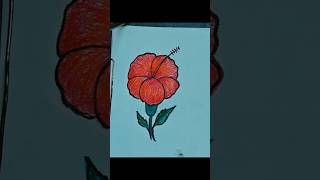 How to draw hibiscus flower shorts viral video hibiscustending vedio drawingtutorials [upl. by Beatriz]