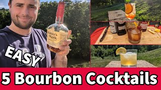 5 Easy Bourbon Cocktails to Make at Home [upl. by Kire]